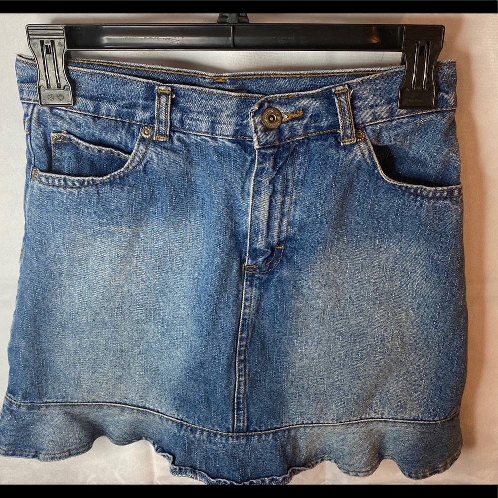 💙🤍Faded Glory jeans skirt